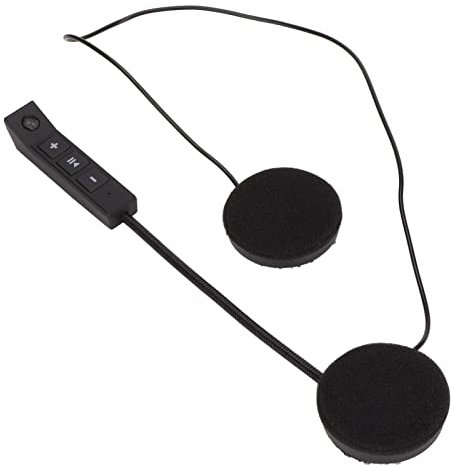 Cuifati Motorradhelm-Headset Bluetooth-Headset/Gegensprechanlage Bluetooth-Stereomusik und Sprachmikrofon Weiches Kabel Kopfhörer Universelles Helm-Audiosystem