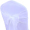 JIUERYY 100 Stück Bänder aus Organza, Stuhlhusse, Schleifen, für Hochzeit, Dekoration, Zeremonie, Party, Event, Geburtstag, 17 x 275 cm, Weiß
