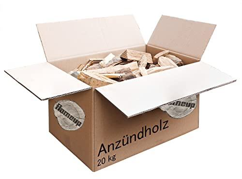 Holz Anzündholz Anmachholz Brennholz Buche Anfeuerholz Grill 20 kg Kaminanzünder Kaminholz Anzünder Anzuendholz Feuer Kammergetrocknet Zubehör Outdoor Flameup