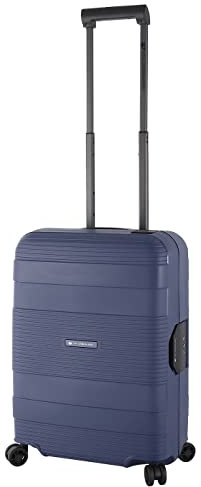 Von Cronshagen Reisetrolley Farman | Koffer mit Hartschale aus Polypropylen | Trolley mit Dreipunktverschluss | praktische Innenaufteilung | mit TSA Zahlenschloss (Marine, S - Handgepäck)