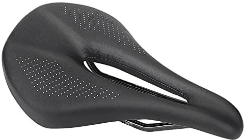 KABON Bequemer Fahrradsattel, leicht, 3K Vollkarbon, für Rennrad und Mountainbike, Mattschwarz (Schwarz-C)