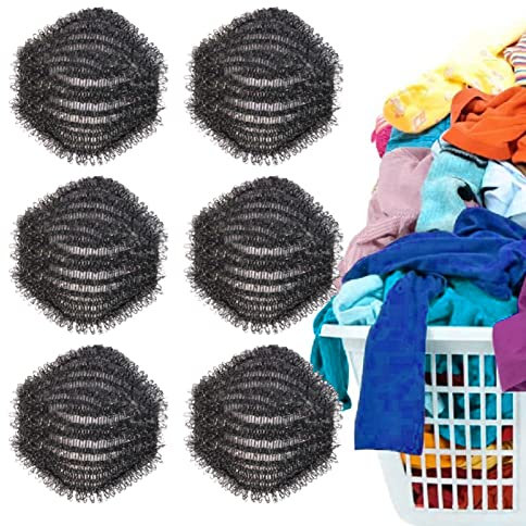 fanelod Palle da bucato,6 Palline per asciugare la lanugine e Rimuovere i Pelucchi | Non sbiadisce l'essiccatore per accelerare di Asciugatura, Pieghe Anti-Abbigliamento, Abbigliamento