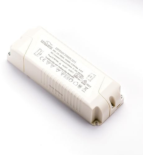 Eaglerise EIP050C0900LSD1 - Driver LED, 37-56 Volt, 50 Watt, 900 mA, dimmerabile, colore: Bianco