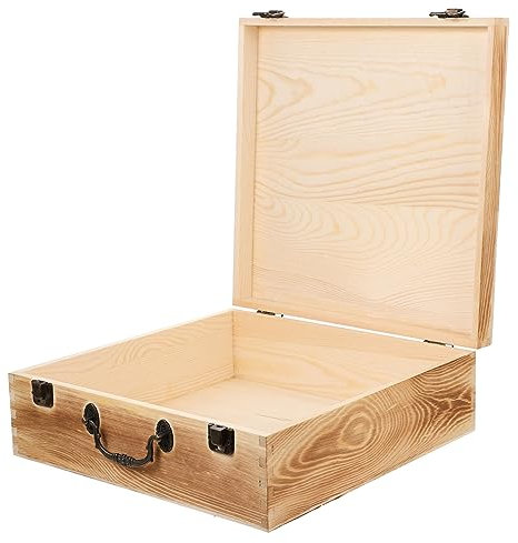 ABOOFAN Holzkiste Vintage Aufbewahrungsbox Schmuckschatulle Organizer Holz Für Schmuck Klein Und Kompakt Schatztruhe Aus Holz Für Ringe Ohrringe Halsketten