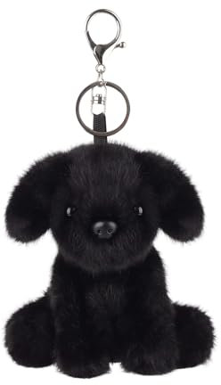 Apricot Lamb –Key-Black Labrador– Plüsch Schlüsselanhänger – Schlüsselanhänger Glücksbringer,Geschenke Freundin oder Freund,Geschenk zum Führerschein, Frauen,Mädchen