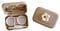 Tekalobr 2 Pack Mini Contact Lens Cases, Portable Contacts Lens Box Travel Kit with Mirror, Tweezers, Remover Tool Stick, Cute Flower Eye Contact Case Container Holder Storage Box for Daily Outdoor