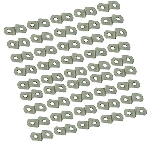 Angoily 200st Haken Offset-clips Für Die Gestaltung Offset-clips Für Bilderrahmen Zubehör Für Bilderrahmen Hardware-zubehör Für Fotorahmen Rückplatten Für Fotorahmen Gezackt Einzelnes Loch