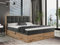 MKS MEBLE Boxspringbett 180x200 mit Bettkasten Holz Holzrahmen, Boxbett 180x200 mit Matratze H3 und Kopfteil - Grau Samt - Albero-1