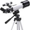 BYERZ Refraktor-Teleskop, Teleskop für Kinder und Erwachsene, Astronomie-Anfänger, 70-mm-Teleskope, 700-mm-Brennweite, 120-fache Vergrößerung, Refraktor-Teleskope, Weiß