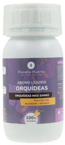 Planeta HUERTO | Abono Líquido Orquídeas 250 ml: Fertilizante Líquido Especializado en la Nutrición Completa de Orquídeas con Enfoque en Crecimiento Saludable y Floración Duradera