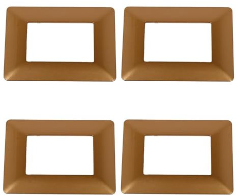 BRATEK 4 Lichtschalterplatten kompatibel mit Bticino Matix, 3 Modul Matix-Platten kompatibel, Matix-Platten für elektrische Schalter (Bronze)