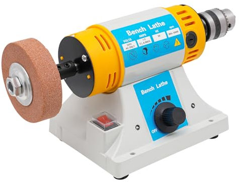 Poliermaschine Drehmaschine Schmuckpoliermaschine Tischpolierer Schleifmaschine Polierbock 10000rpm 320W für Schmuck Holz