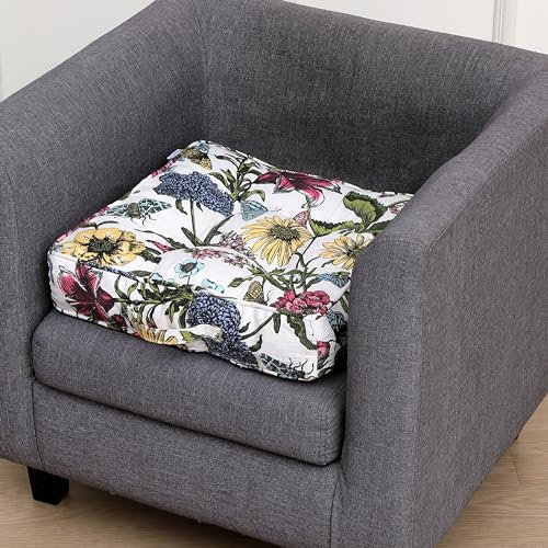 RACE LEAF Sesselerhöhungskissen, groß, 45 cm, quadratisch, festes Sitzkissen mit 10 cm dicker Hebebühne, weiche Baumwolle, für ältere Menschen, postoperative Schwangerschaft, abnehmbarer und