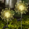 Meision Solarlampen für Außen Garten, 2 Stück 150LEDs Solar Feuerwerk Gartenlichter mit 8 Modi, Wasserdicht Solarleuchten Pusteblume Gartenstecker für Garten, Terrasse, Balkon Deko, Warmweiß