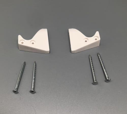 Repuesto para ventanas de techo Velux – 1 par de garras de retención RHL y RG, color blanco