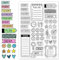 CHGCRAFT Silikon Stempel Tagebuch Stempel Transparente Stempel Clear Stamps Stempelset für DIY Scrapbooking Journaling Fotoalbum Dekorative Geschenkanhänger Kartenherstellung, 4.3×6.3 Zoll