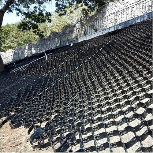 GFXYQPDNV Gravel Ground Grid 5cm Depth Driveway Stabilization Slope Grids Driveway Grid System for Garden Landscaping Parking Lots Slope(2x5m/6.5x16ft)-1