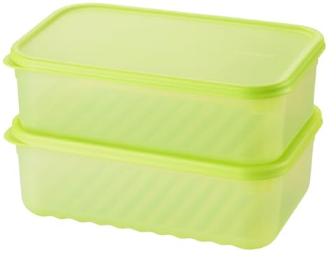 LocknLock FreshFit Set of 2 x 3.2L Airtight Food Storage Containers – 31 Days of Freshness, BPA‑Free, Leakproof, Microwave/Freezer/Dishwasher Safe, Perfect For Meal Prep