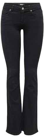 ONLY Damen Onlblush Lw Flared DNM Rea1099 Noos Only Female Flared Fit Jeans Onlblush Niedrige Taille Flared Jeans
