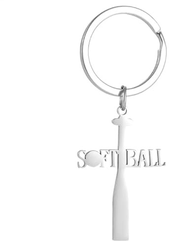LearnLyrics Baseball-Schlüsselanhänger, Baseballschläger-Schlüsselanhänger | Schlüsselanhänger Athleten aus Edelstahl | Baseball Schlüsselanhänger, Taschenanhänger, Dekorationen, Sport