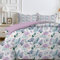 LSSLK Violette Blume Bettdecke 135x200 4 Jahreszeiten, Wende Gedrucktes Muster Steppdecke Schlafdecke Bettdecke ohne Bezug Waschbar, Weiche Ganzjahresdecke 135x200 mit 2 Kissenbezug 80x80 cm