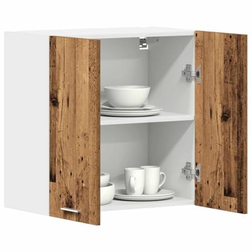 vidaXL Küchenwandschrank Lyon Altholz-Optik 60x31x60 cm Holzwerkstoff, Wandschrank Küche, Küchenschrank, Wandschrank, Hängeschrank, Oberschrank