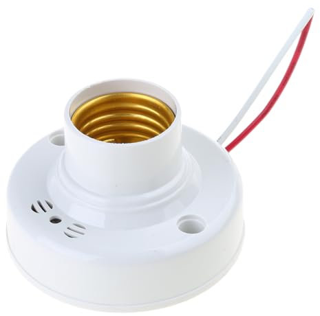 NPXUAMTJ Douille à vis E27 pour douille de lampe - Support de plafonnier blanc - Ampoules LED - Culot de fixation - Support d'ampoule LED E27