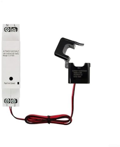 Electricity Meter With Clamp, Smart Electricity Meter For ZigBee For Tuya Energy Meter Din Rail With Clamp Current Transformer