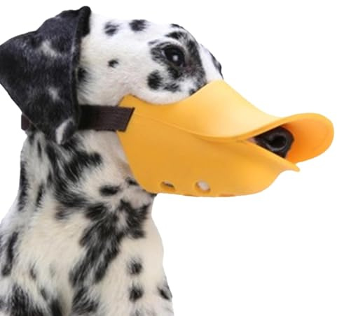 GkgWuxf Mundschutz für Hunde, Mundschutz für Hunde und Enten,Verstellbarer Maulkorb für Haustiere - Entenschnabel-Mundschutz aus Silikon zur Verhinderung von Bellen, Beißen und Kauen