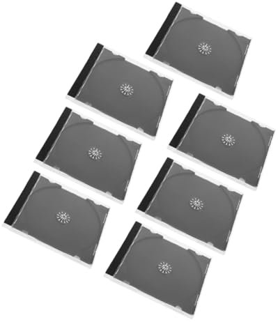 DECORNIJIA Hüllen 7-teilige Aufbewahrungsboxen Schwarzer Kunststoffhalter Organisierte Aufbewahrung Schützt Discs Vor Transportschäden