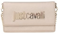 JUST CAVALLI Platin Clutch für Damen mit UNI-Logo