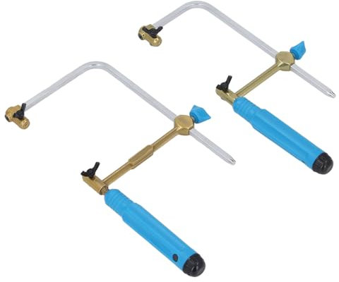 Jonlaki Depth Coping Saw, Coping Saw Coping Frame 70mm + 100mm, Woodworking Craft Wire Saw, with 8 Saw Vane/Wing, for Woodworking Construction