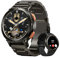 HIDAMEL Smartwatch Uomo, 1,43 AMOLED HD Display, Orologio Intelligente Fitness con Chiamate Bluetooth, 60+Giorni Batteria Extra-Lunga, 50M Impermeabile, 70 Modalità Sport, Android/iOS Nero