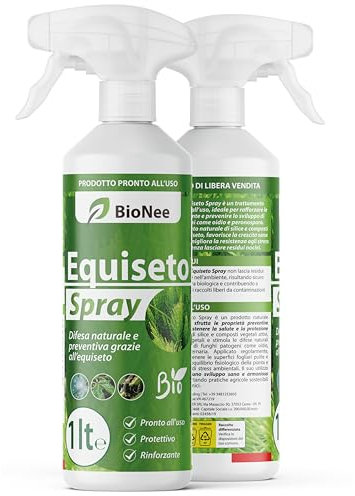 Equiseto Spray 1 l | Pronto all’Uso | Protettivo Naturale Preventivo | Difesa contro Oidio e Peronospora | Per Orti, Frutteti e Colture Biologiche