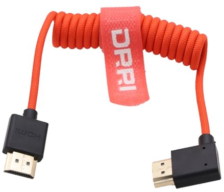 DRRI Cavo HDMI 2.1 48 Gpbs per monitor della fotocamera, Roku TV/HDTV/PS5/Blu-ray, Sony A7R V, Venice 2, Canon C70 + più, 1080P, 4K@120Hz, 8K a 60Hz HD, 2K a 240Hz/3D