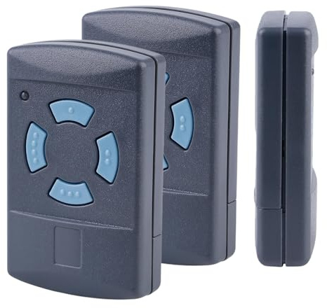 2 Pezzi Apriporta Garage, Telecomando 868 Mhz, Trasmettitore Telecomando Compatibile con Telecomando Hormann 868mhz Hse2 868,Hsm2 868,Hs1/2 868,Hsz1/2 868, Telecomando A 4 Canali