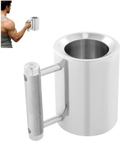 Borraccia da 8 kg, 8 kg, 304, in acciaio inox, capacità 300 ml, regalo per fitness, allenamento e amanti del caffè (argento)
