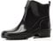 Ladeheid Stivaletti Donna in Gomma PVC Stivaletti Impermeabili da Donna Stivali Corti Eleganti in Gomma per la Pioggia per la Primavera e l'Autunno LA-930 (Nero/Nero 38 EU)