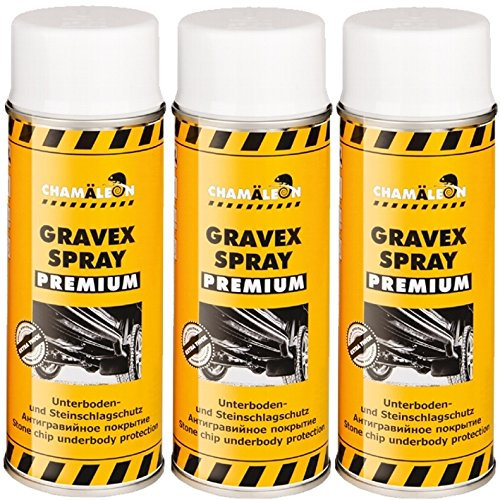 Chamäleon Premium Unterbodenschutz Sprühdose Bitumen Steinschlagschutz Versieglung Spray (weiß, 6)