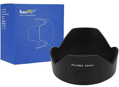 Haoge Gegenlichtblende für Pentax DA 18-55mm f3.5-5.6 AL I, II Objektiv Pentax PH-RBA