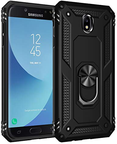 BestST Custodia per Samsung Galaxy J5 2017/J530 Case Cover Armor Custodia Protettiva Rigida Dual Layer Armatura Resistente agli Urti con cavalletto per Samsung Galaxy J5 2017/J530 Cover,Nero