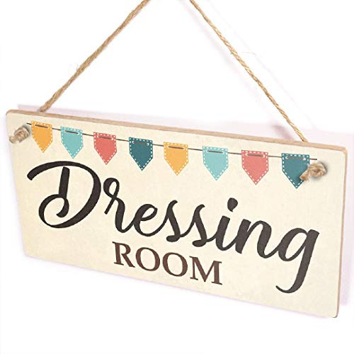 Dressing Room Sign - Decorative Colourful Bunting Dressing Room Hallway Sign