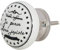 Knober Vintage Möbelknopf weiß Keramik Porzellan französisch Landhausstil Shabby-Chic 40mm Knauf Türgriff (Je pense)
