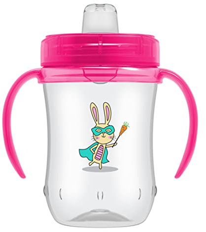 Dr. Brown's Milestones Soft Spout Sippy Cup with Handles - Pink - 9oz - 9m+