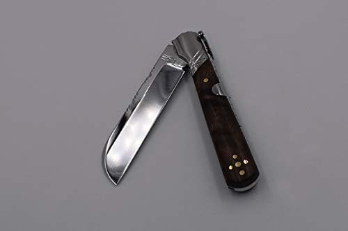 Navaja José Antonio - Marinaio artigianale con lama in acciaio 440c da 9 cm e manico in noce, caccia, pesca, sopravvivenza, artigianato Albaceteña