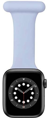 Armband für Apple Watch 38/40/41mm, 42/44/45/46/49mm, Infektionskontrolle Design Pin Fob für Krankenschwestern Hebammen Ärzte Gesundheitswesen