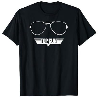 Top Gun lineare Sonnenbrille & Logo T-Shirt