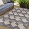 Mazovia Outdoor Teppich 3D Effekt - Wetterfest & UV-beständig - für Balkon, Terrasse und Wintergarten - In- & Outdoorteppich Aussenteppich - Grau Beige 200 x 300 cm