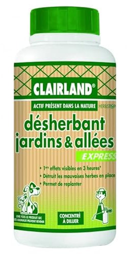 Clairland - Désherbant Jardins & Allées - Concentré 500 mL