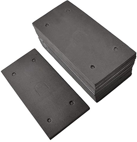 PATIKIL Levigatrice Indietro Pad, 10pz Rettangolo Adesivo Schiuma Sostituzione, Tappetino